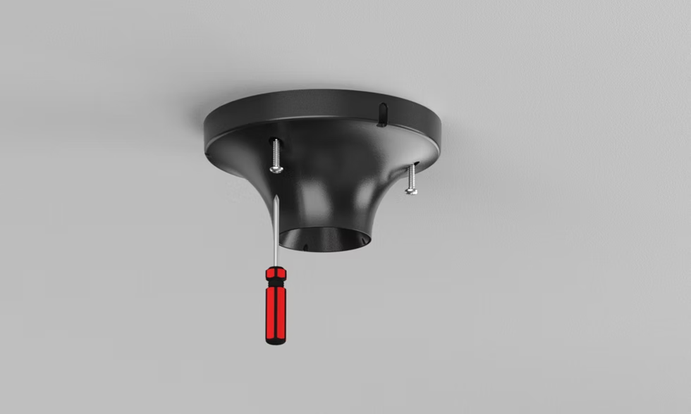 Mood Series ceiling fitting preparation