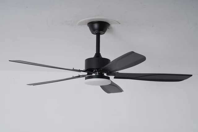BLT-SFL113 52 inch Industrial Black 5-Blade Ceiling Fan Light