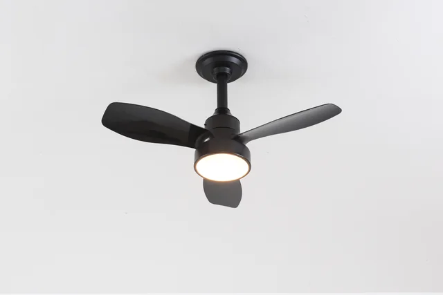 BLT-SFL6202B 24 inch 3-Blade LED Ceiling Fan Light (Black full body)