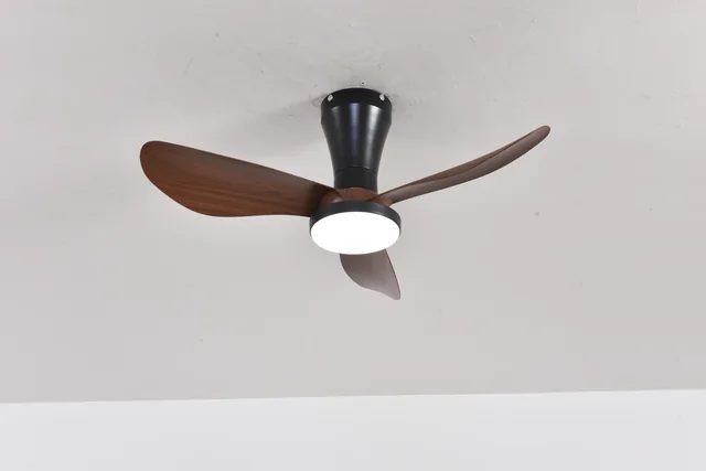 BLT-SFL8201D 32 inch 3-Blade Walnut Grain LED Ceiling Fan Light